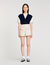 Decorative tweed shorts