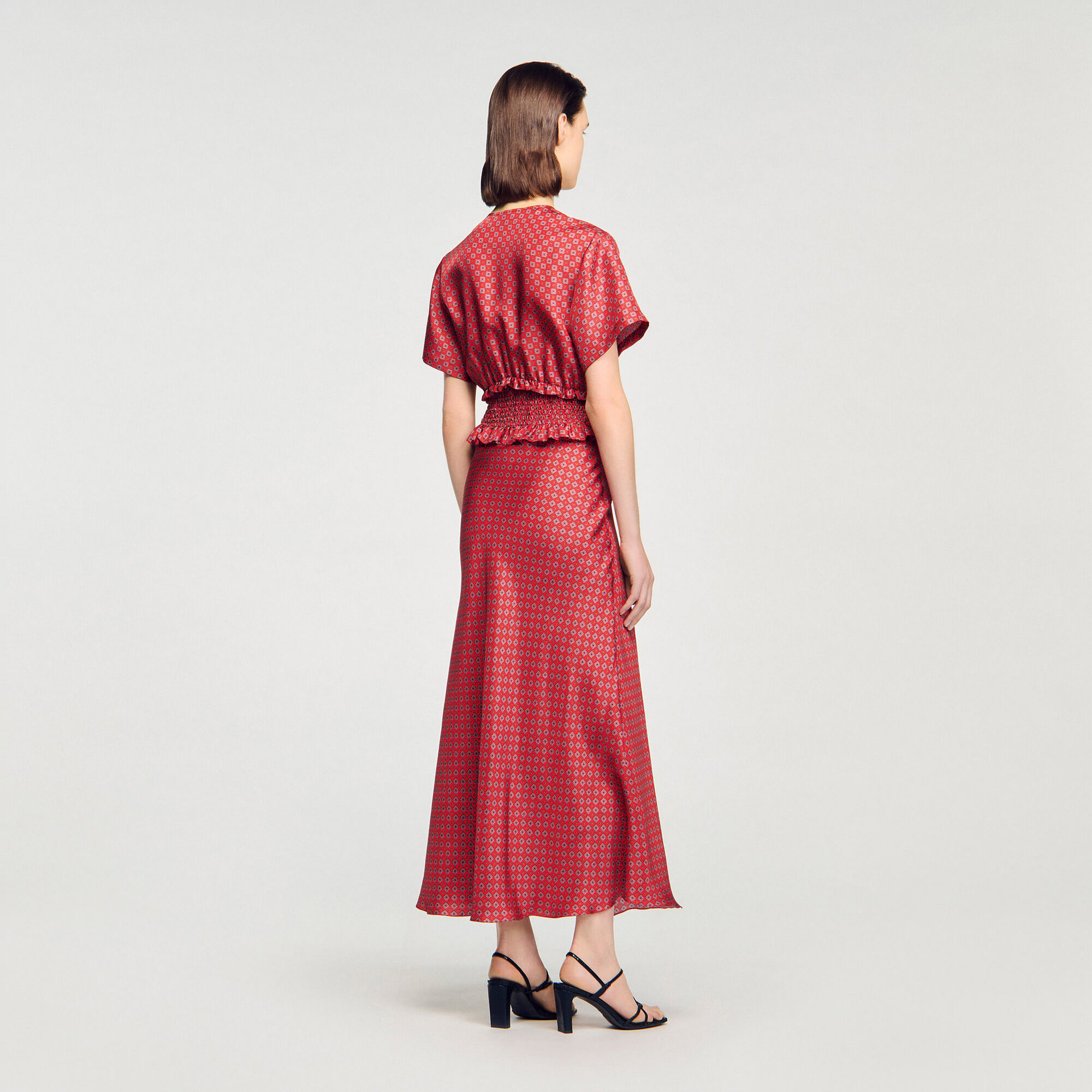 Scarf print maxi dress - Women | Sandro