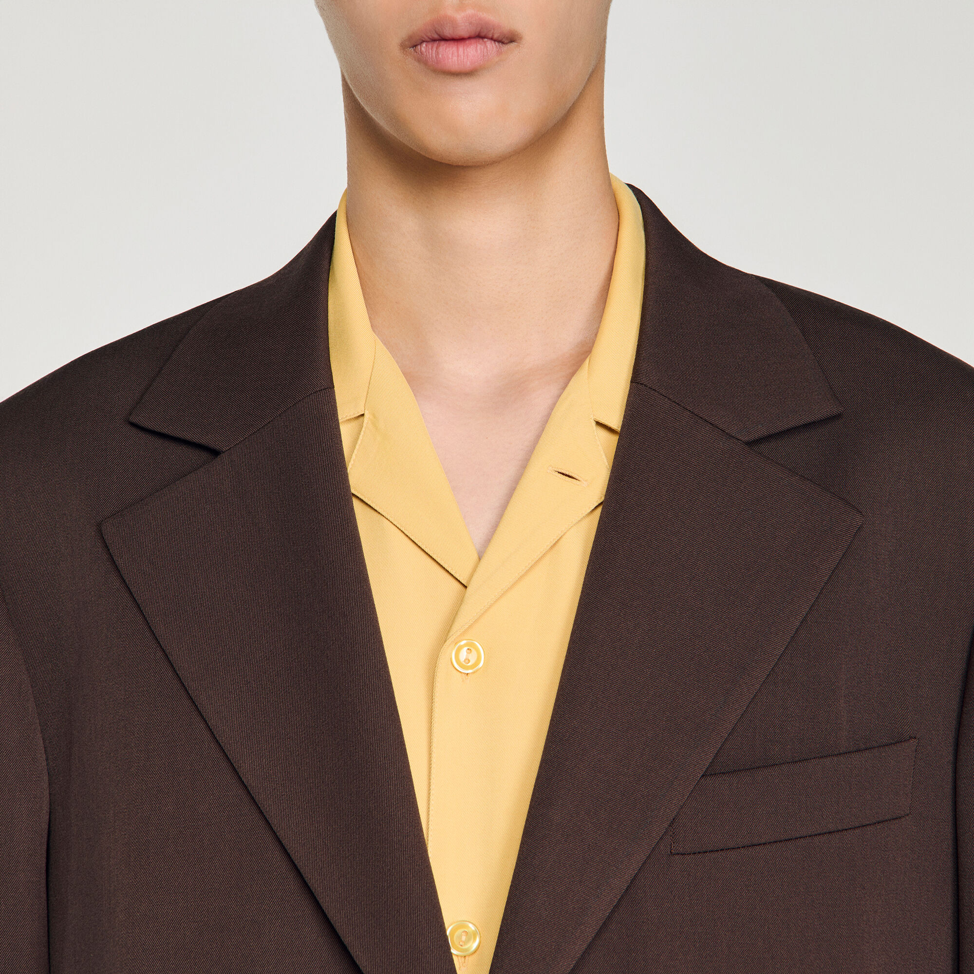 Oversized wool jacket