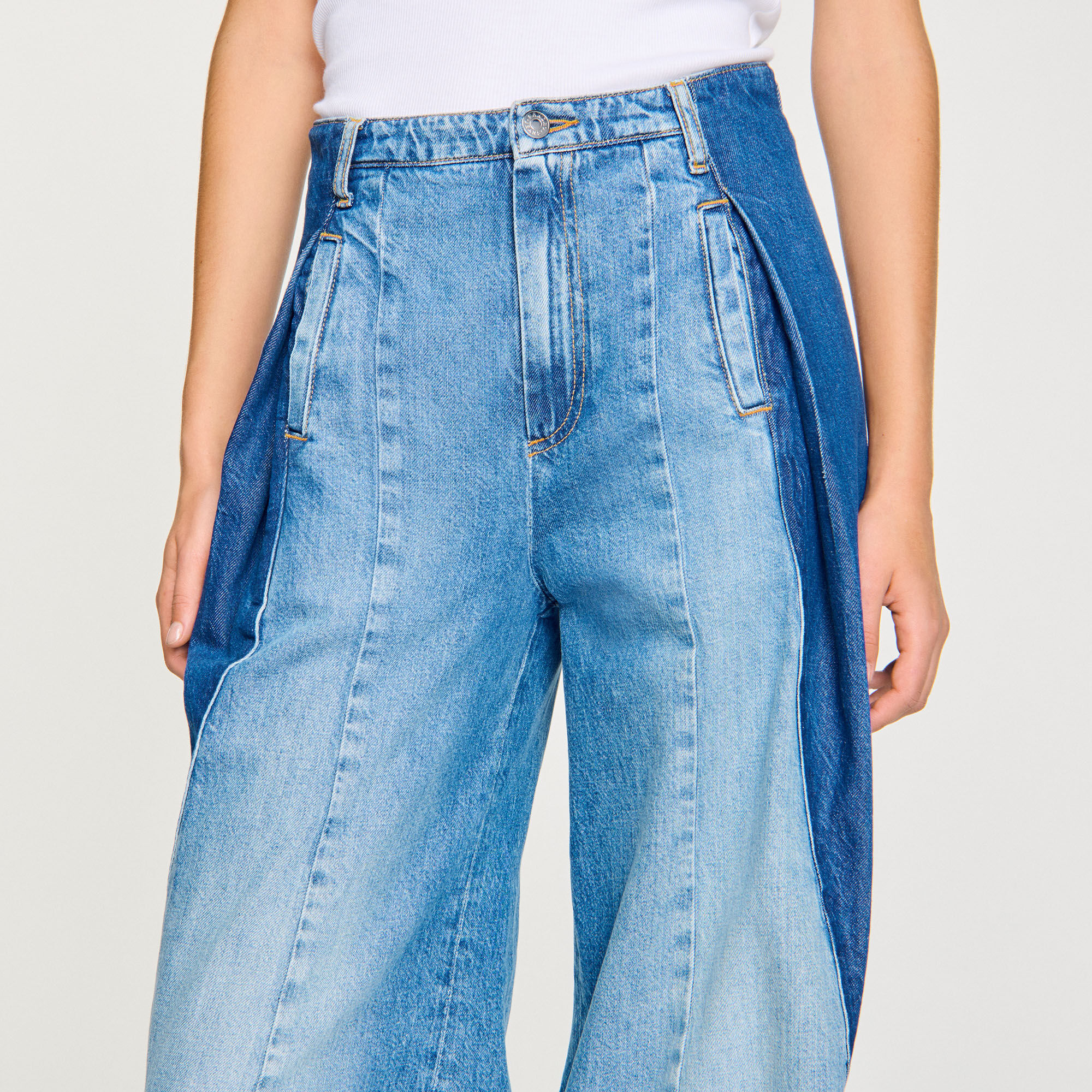 【MODERNIF】Epil Semi Wide Denim Pants MODERNIF】Epil Semi Wide Denim Pants (modernif/パンツ