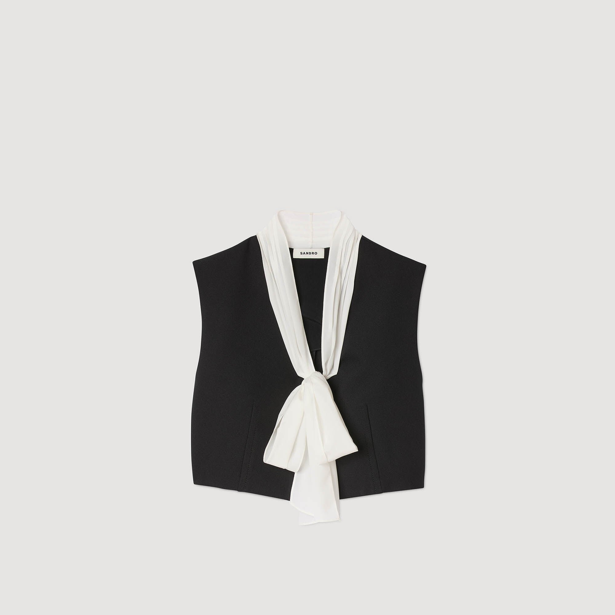 Bow neck crop top
