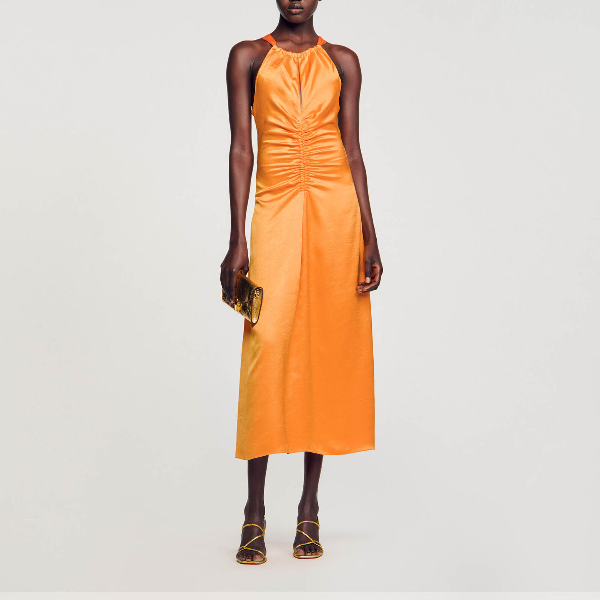 Robe sandro orange outlet