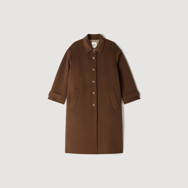Double-faced wool coat - Women | Sandro