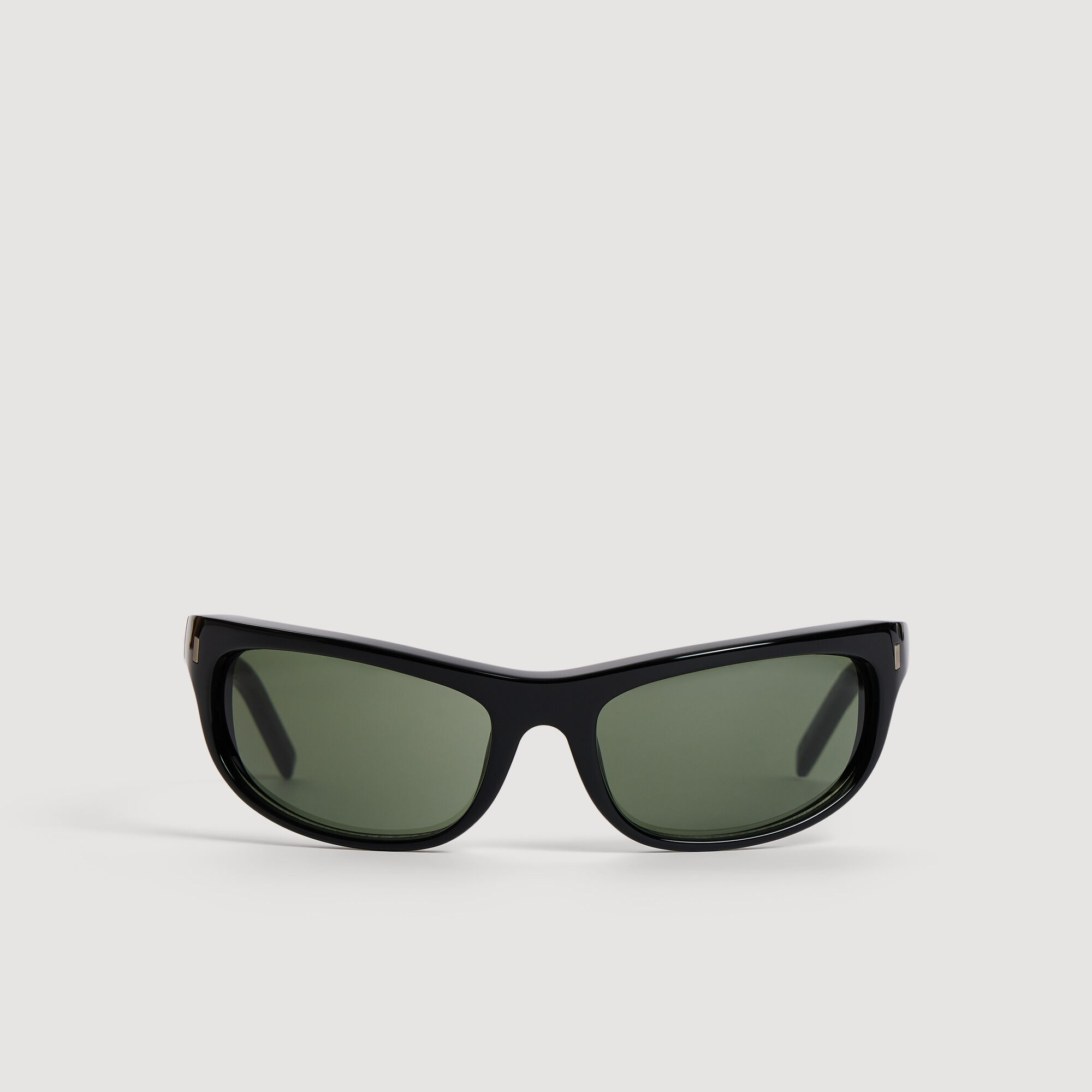 SANDRO Black Oval sunglasses with a sleek, modern design Oval sunglasses black / gray for Men | Sandro Paris main image 4