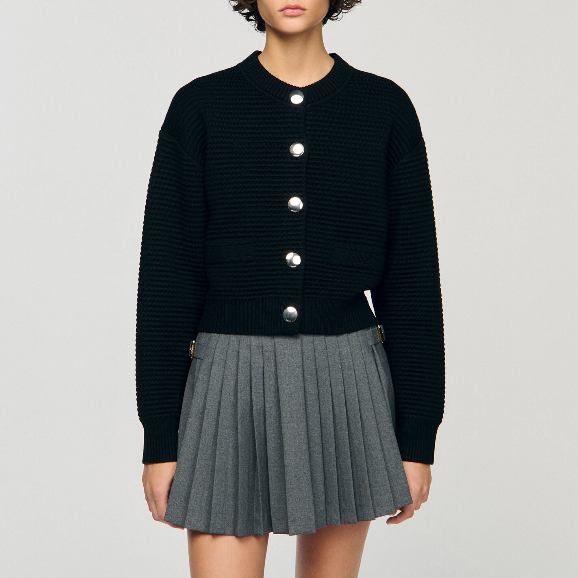 Textured knit cardigan - Women | Sandro