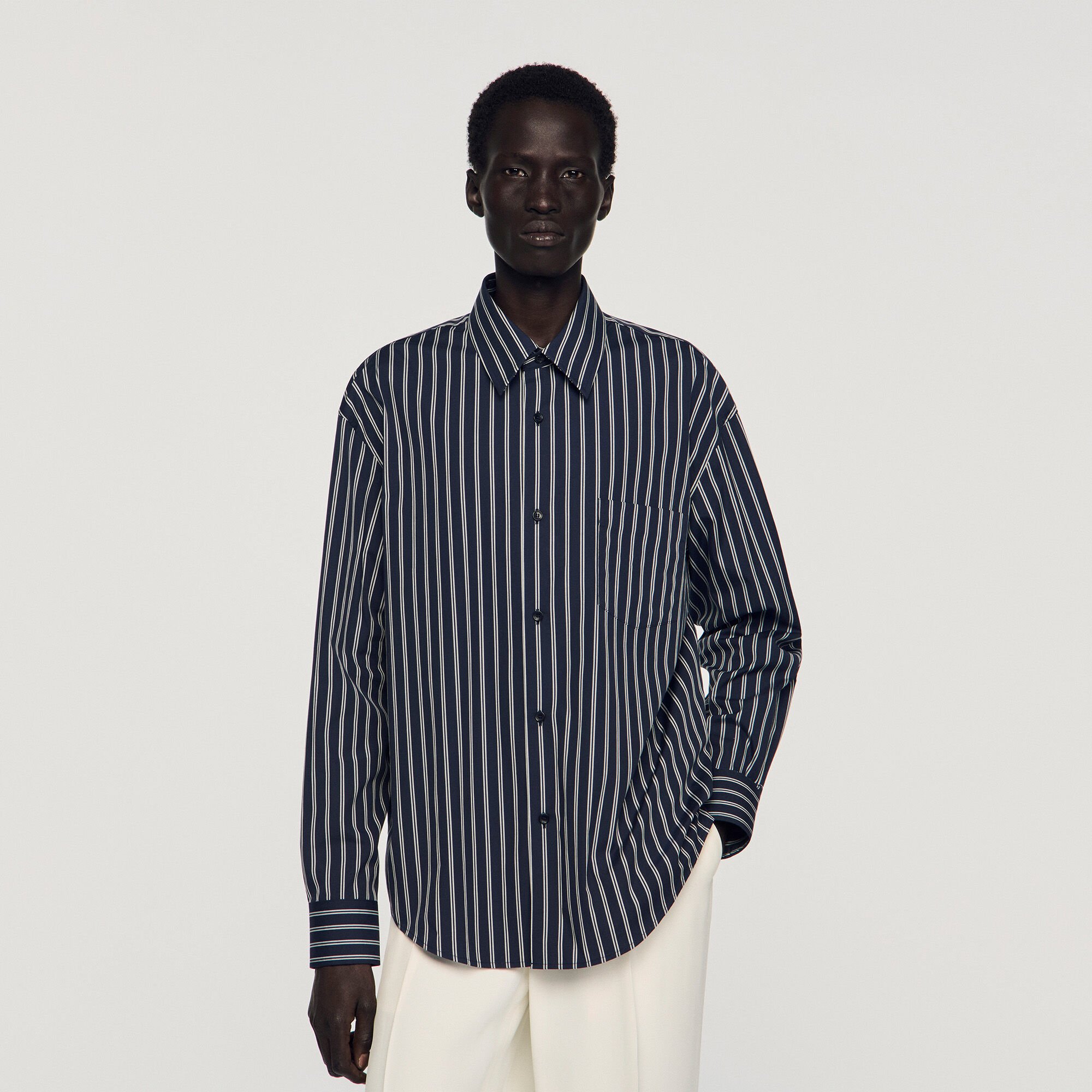 Striped cotton shirt