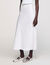 Long satin-effect skirt