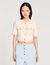 Short-sleeved tweed jacket