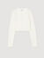 Cropped cardigan with pearl buttons