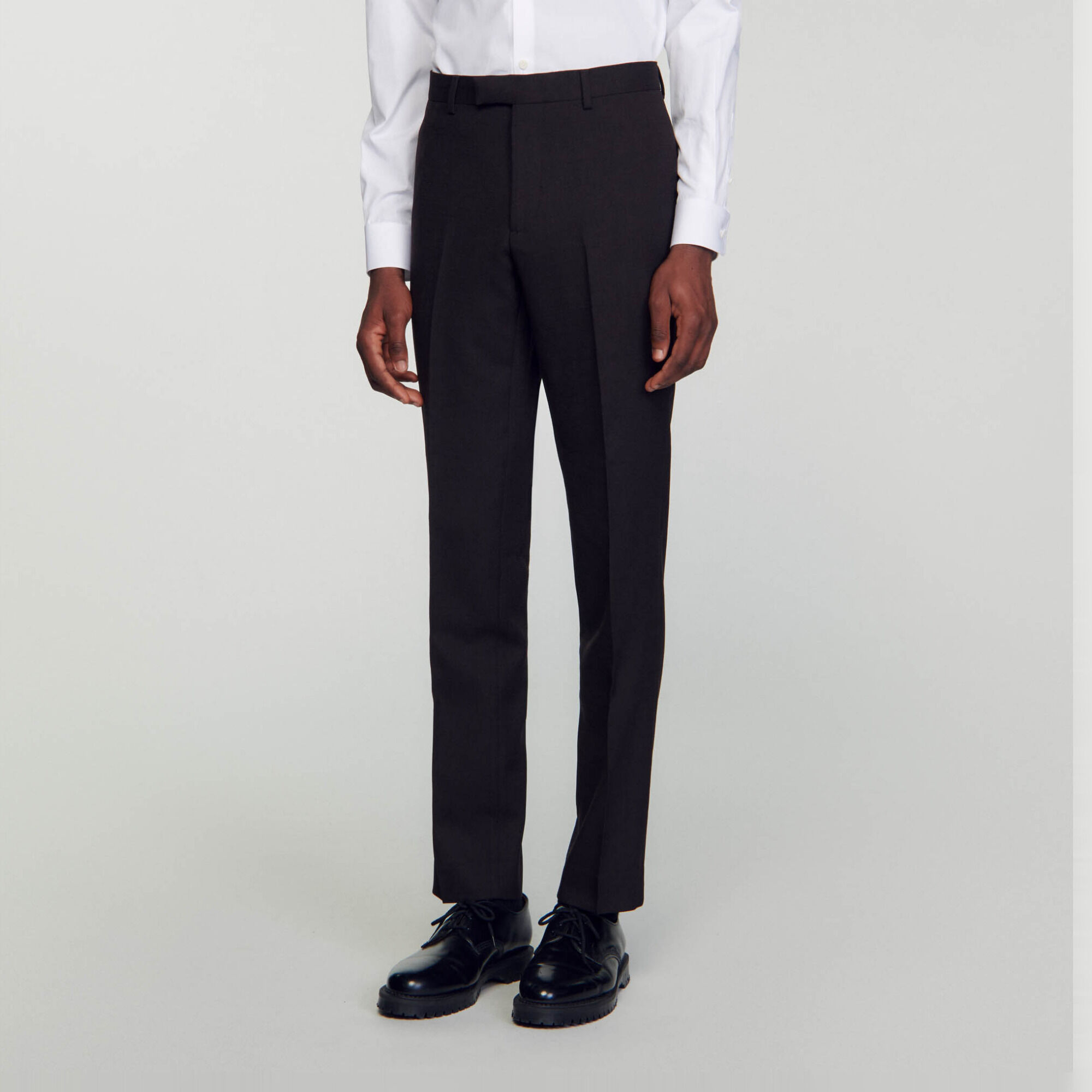 Wool suit trousers