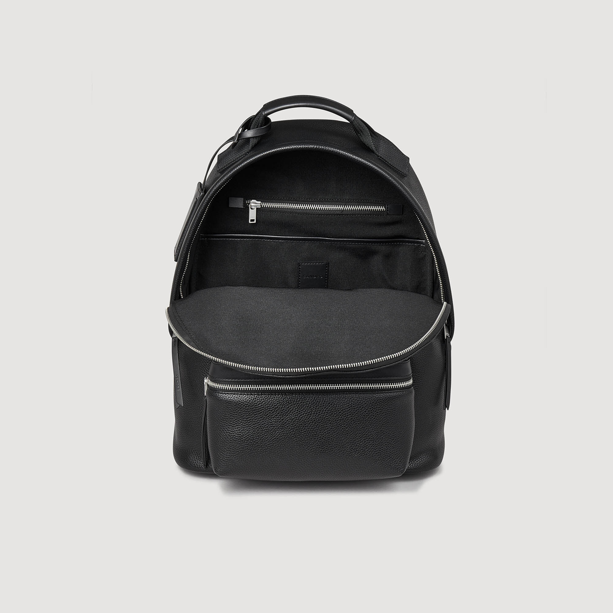 Coated canvas backpack