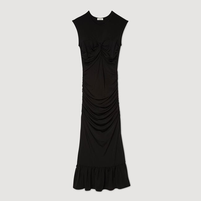 Draped maxi dress