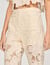 Guipure lace trousers