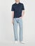 Knitted polo shirt with zip collar