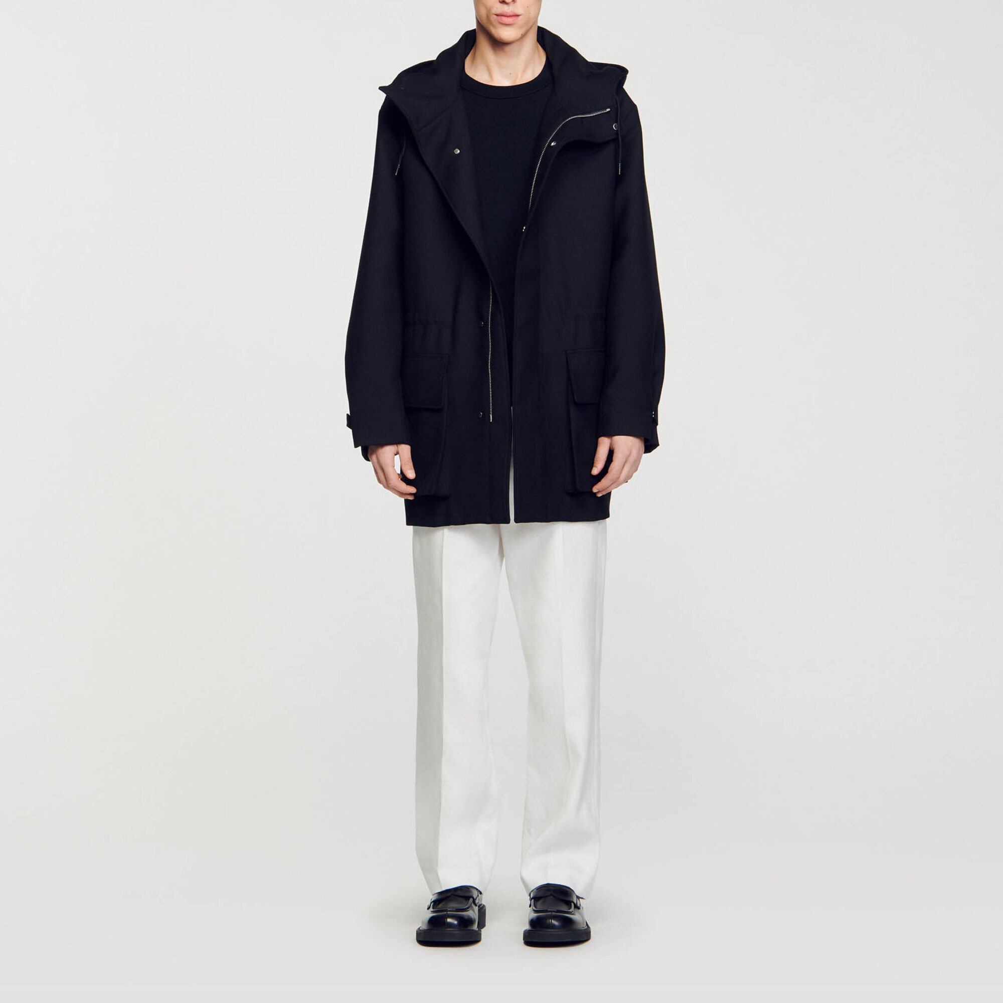 Technical fabric parka