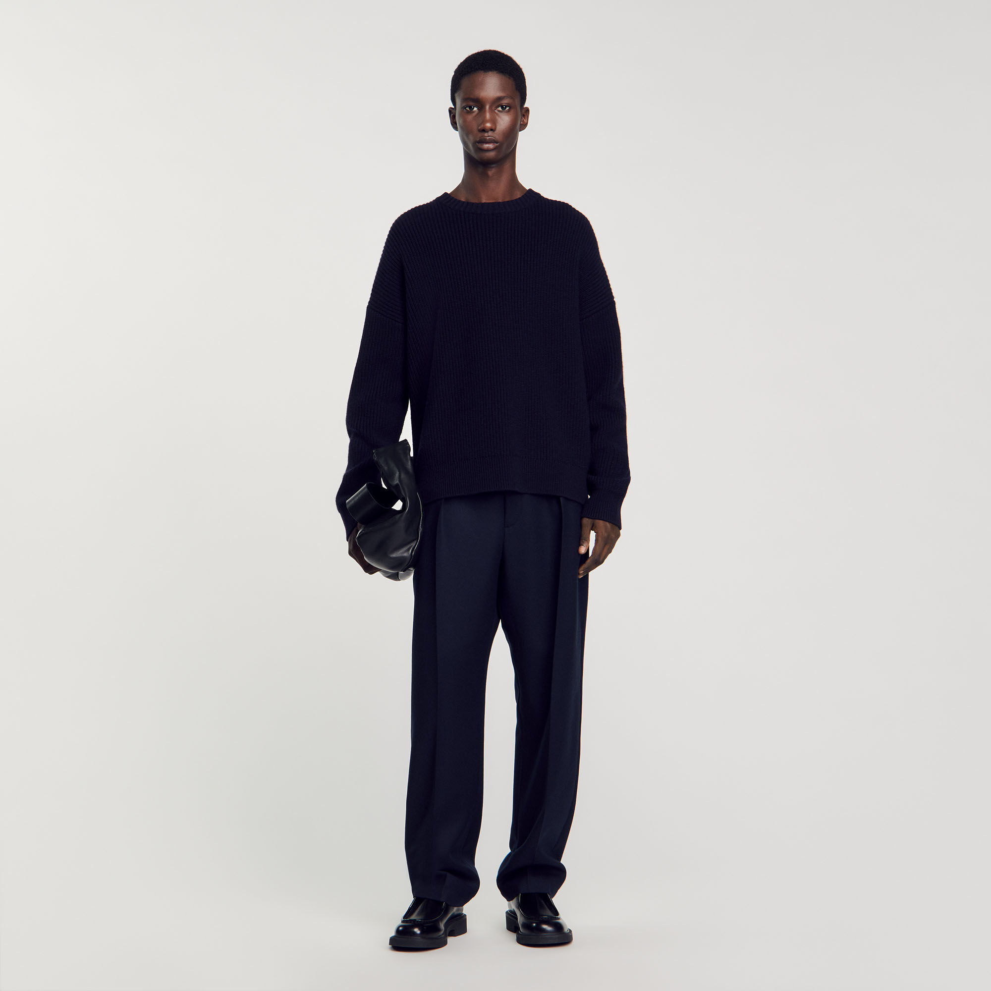 Round neck sweaters for men Sandro Paris