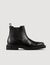 Glazed leather Chelsea boots