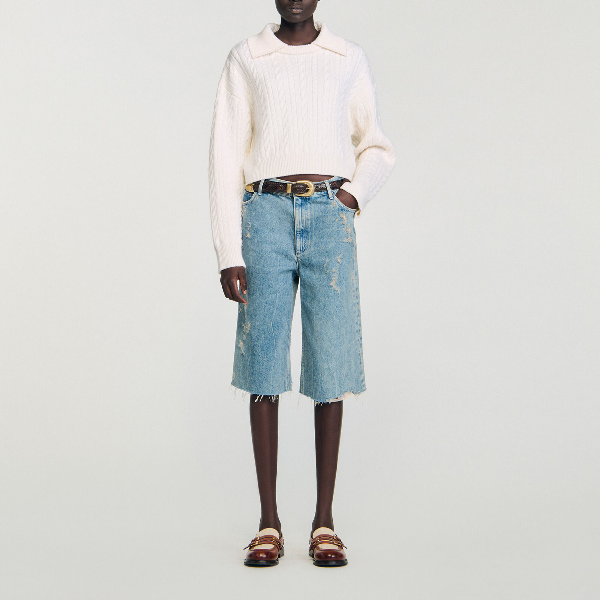 Sailor-neck jumper - Women | Sandro