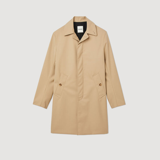 Waterproof technical fabric coat