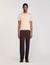 Short-sleeve knitted polo shirt
