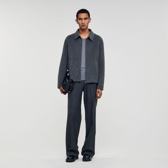 Double-faced wool jacket