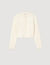 Cropped cardigan with peal buttons