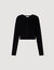 Velvet knit cropped cardigan - Women | Sandro