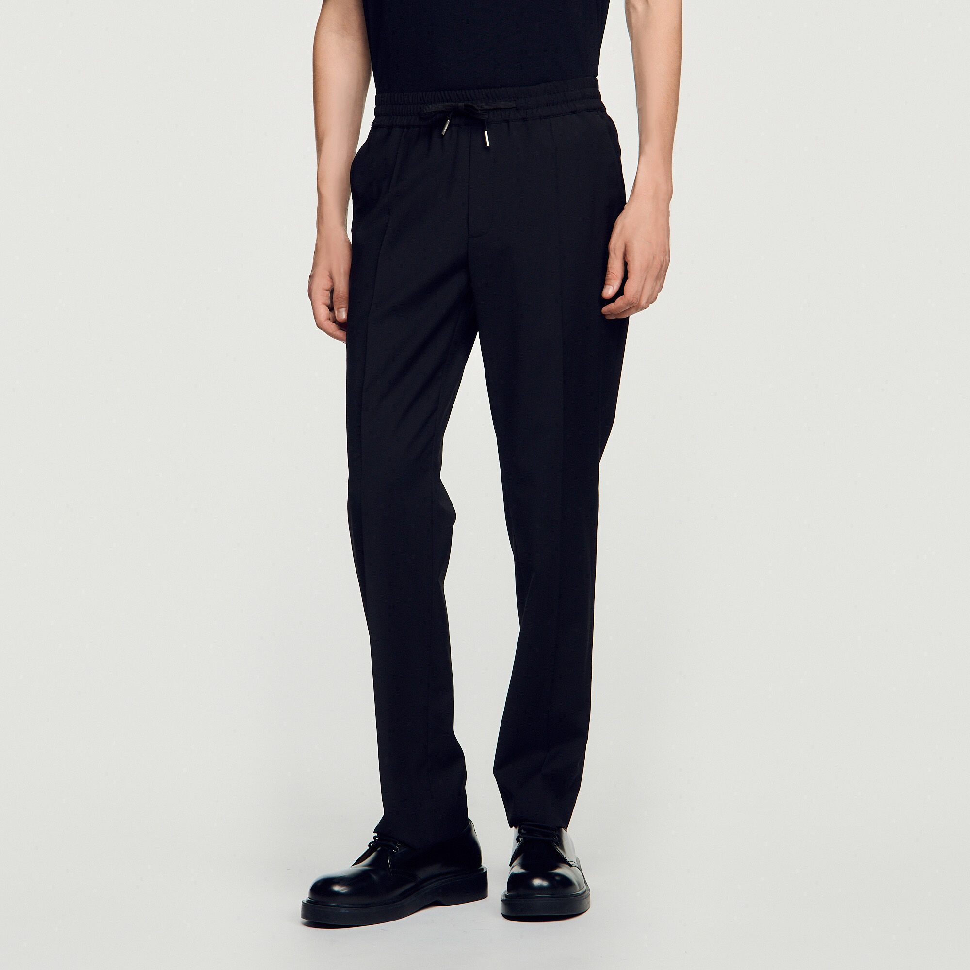 Elasticated straight-leg trousers - Men | Sandro