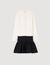 Cropped two-tone dress