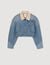 Denim jacket with studs