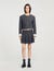 Short rhinestone suit skirt