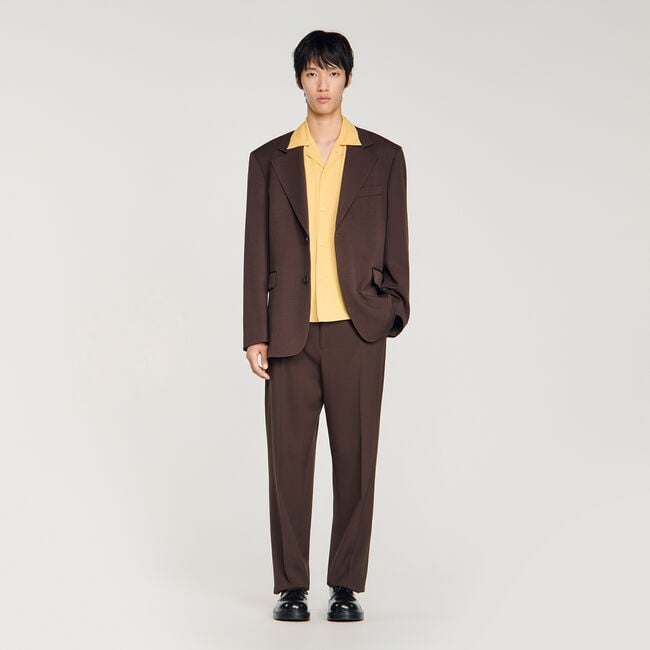 Oversized wool jacket