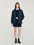 Puffer jacket with teddy collar