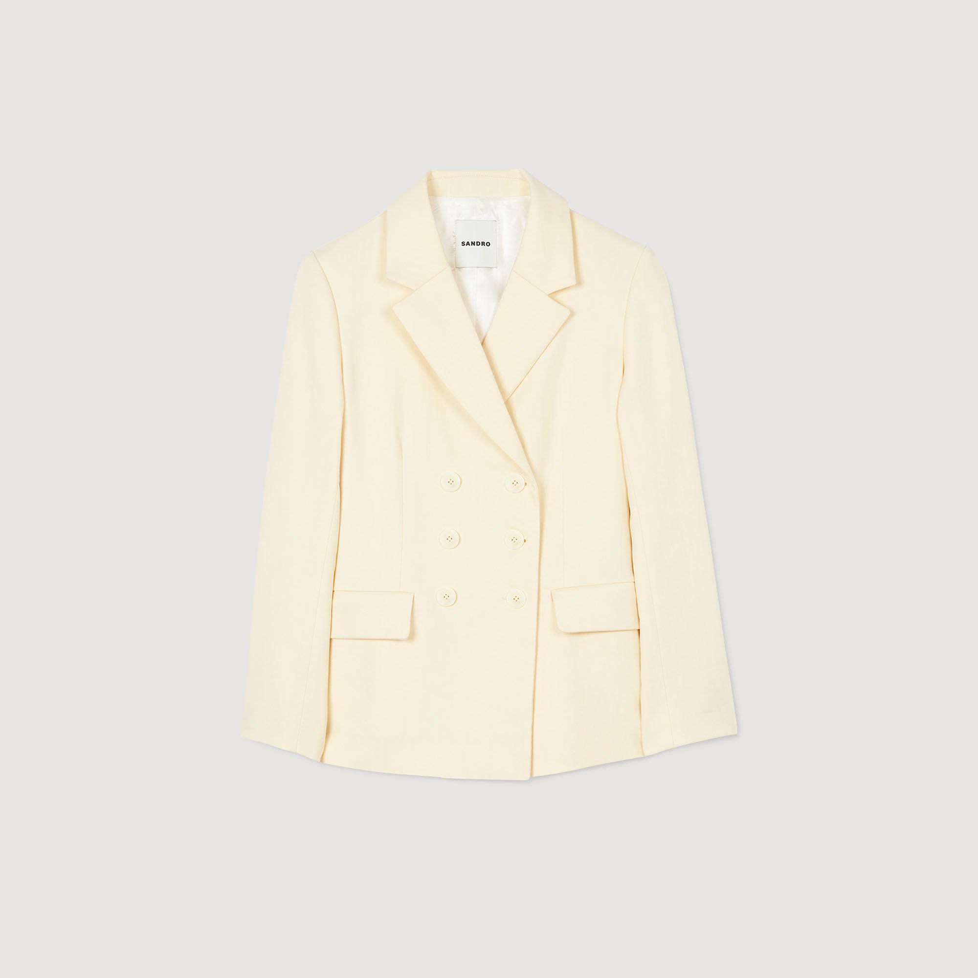 レクト RECTO SOFIA DOUBLE BREASTED TAILORED JACKET CREAM RECTO - SOFIA DOUBLE BREASTED TAILORED JACKET | EXHIBIT