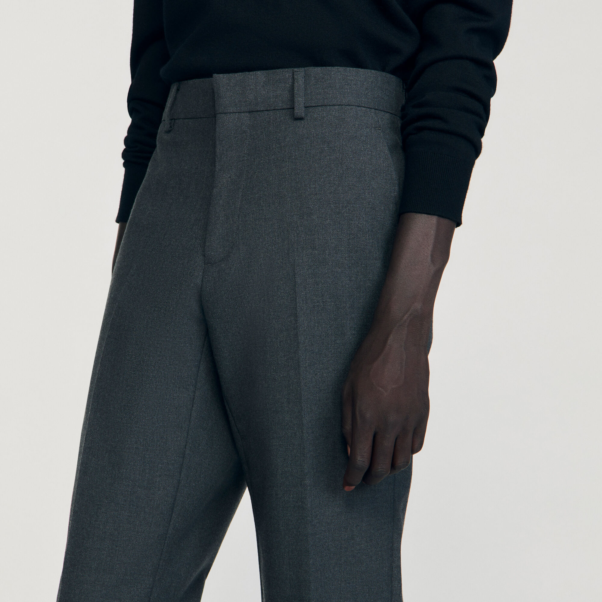 Wool suit trousers
