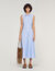 Striped cotton maxi dress