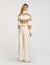 Striped polo-neck T-shirt