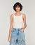 Ribbed vest top