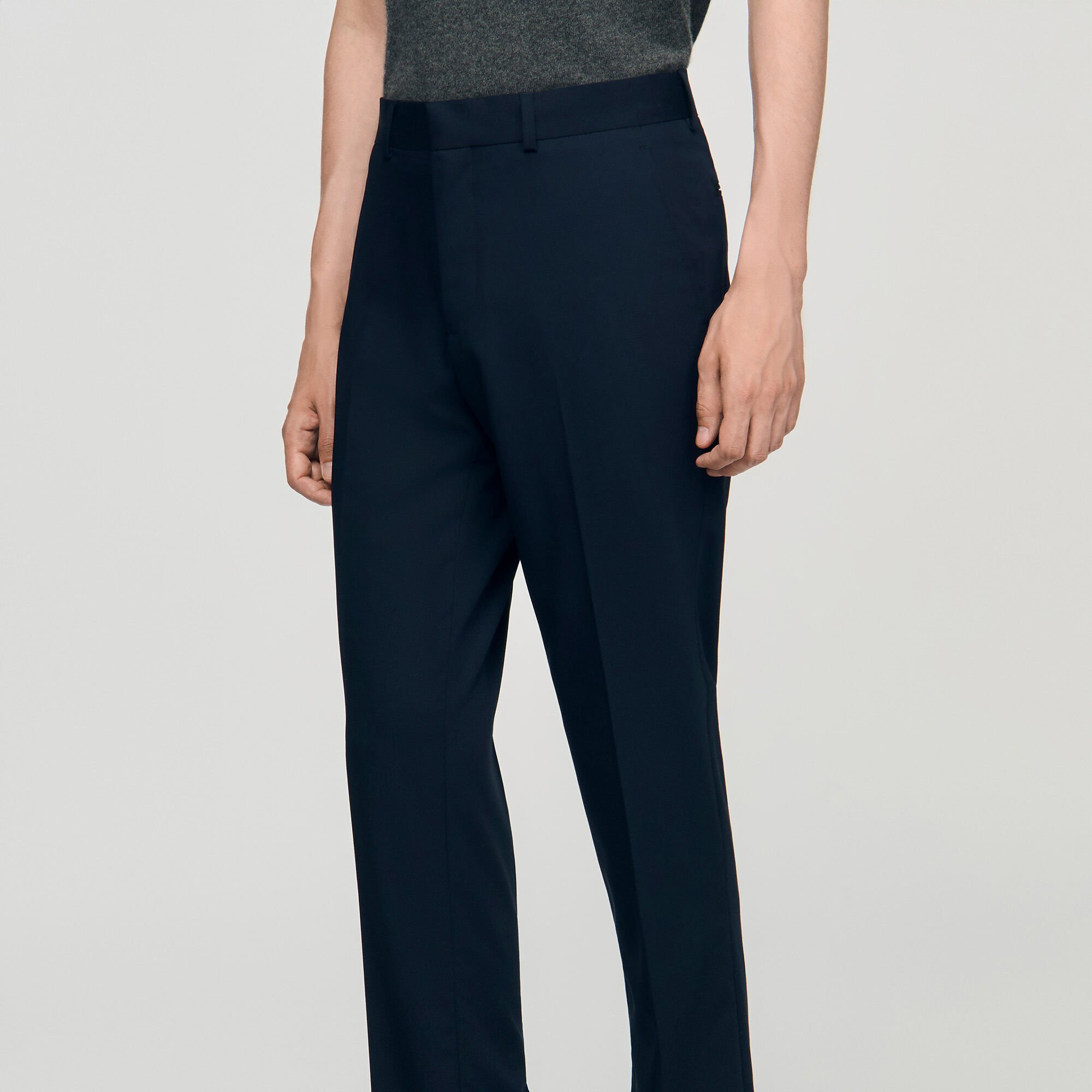 Wide-leg suit trousers