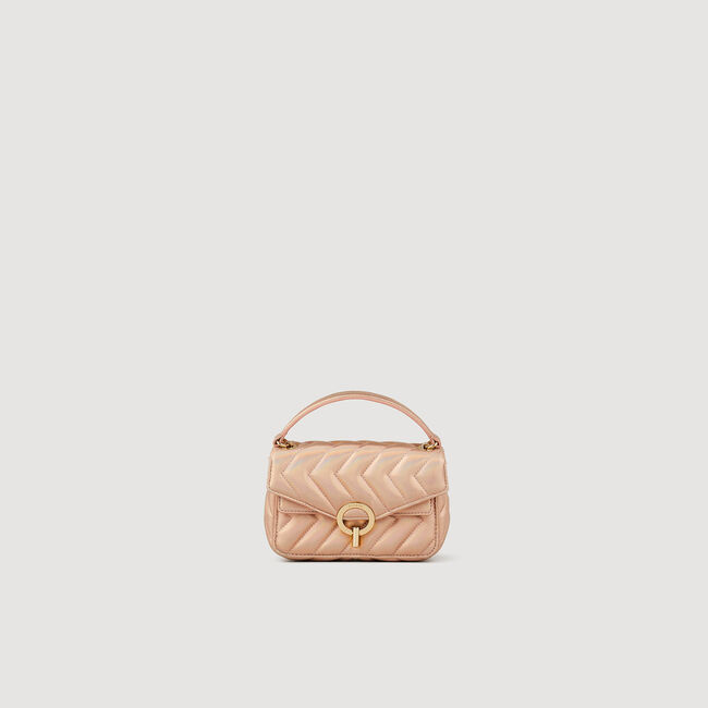 Quilted iridescent leather mini YZA bag
