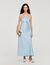 Satin-effect maxi dress