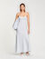 Stripy maxi dress with straps