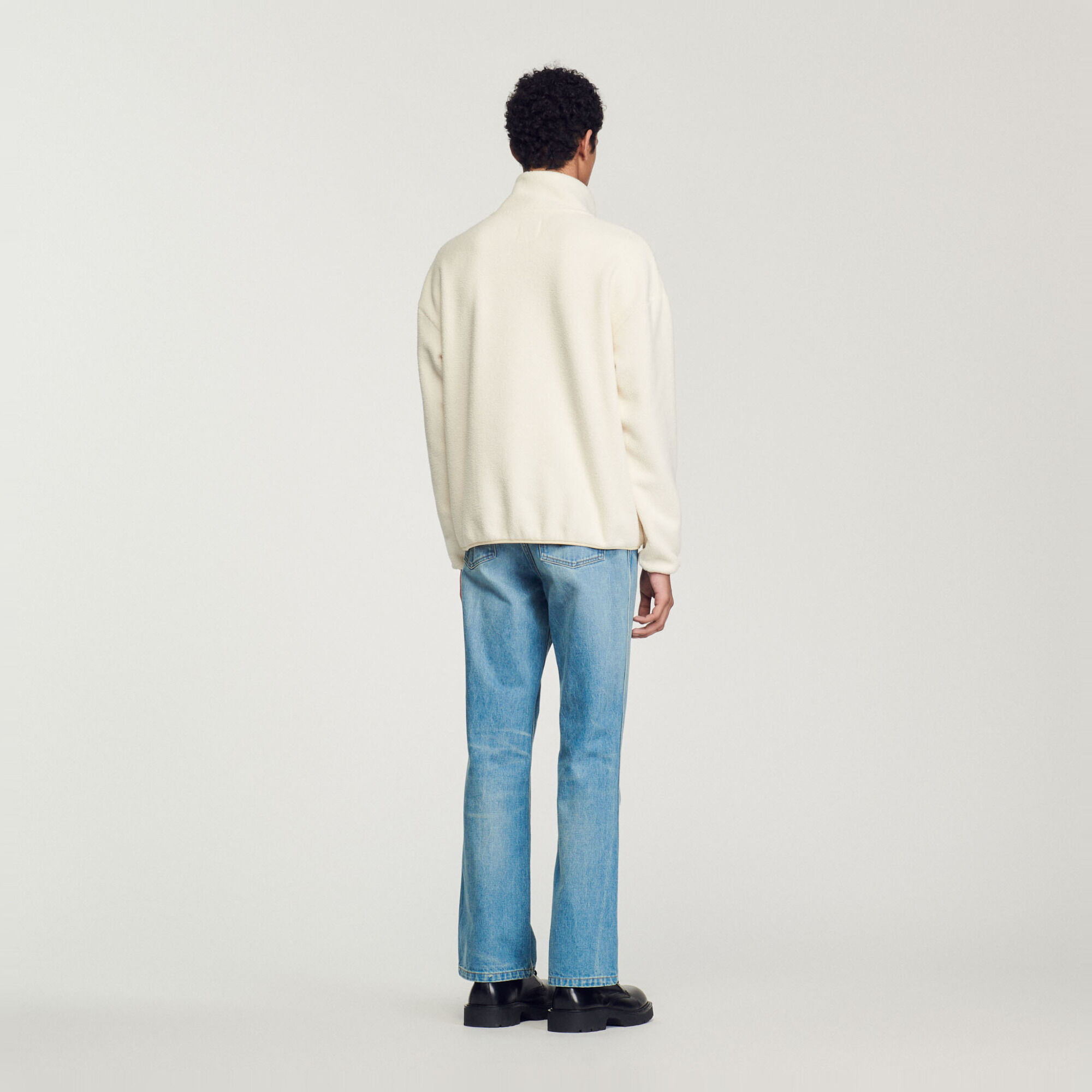 High-neck fleece