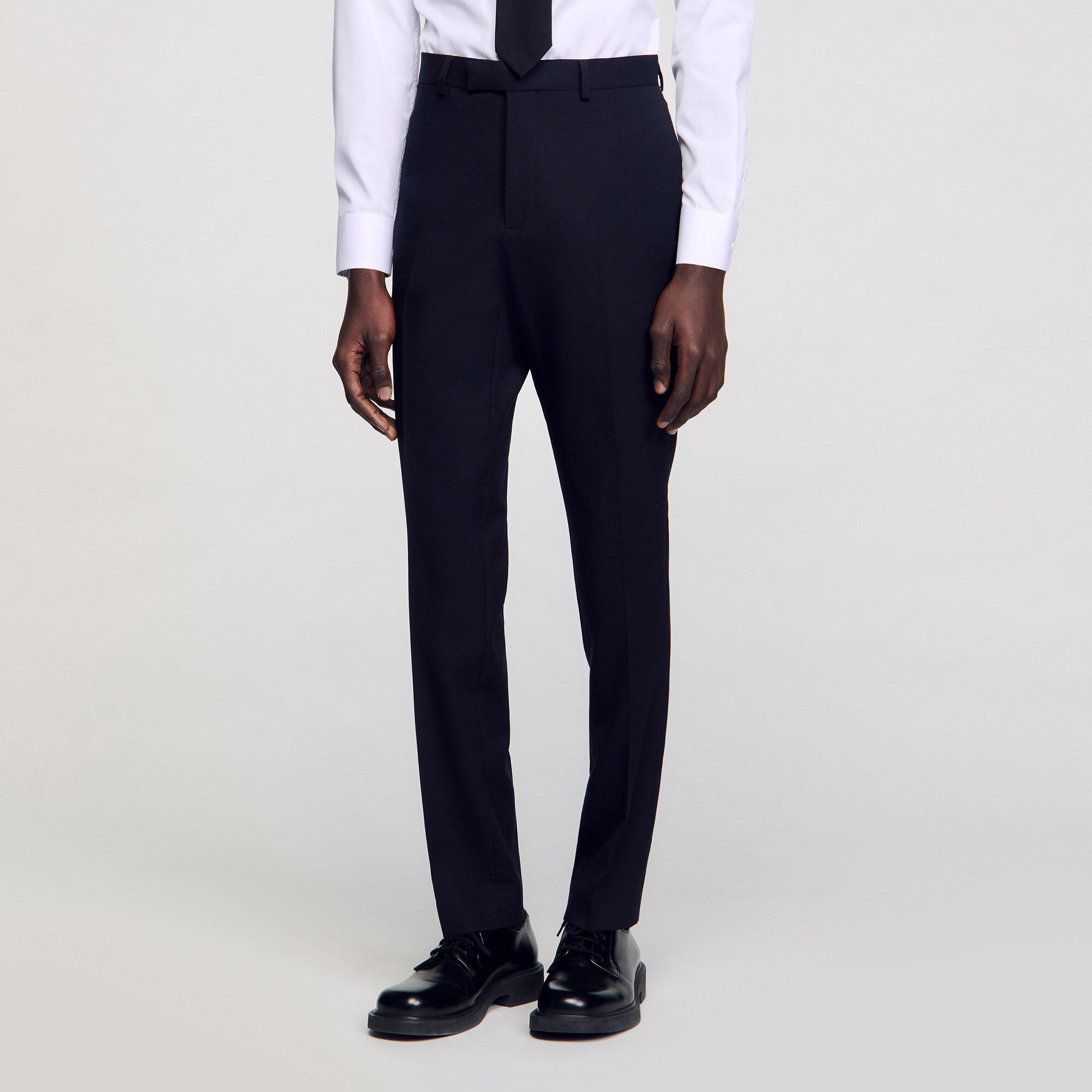 Wool suit trousers