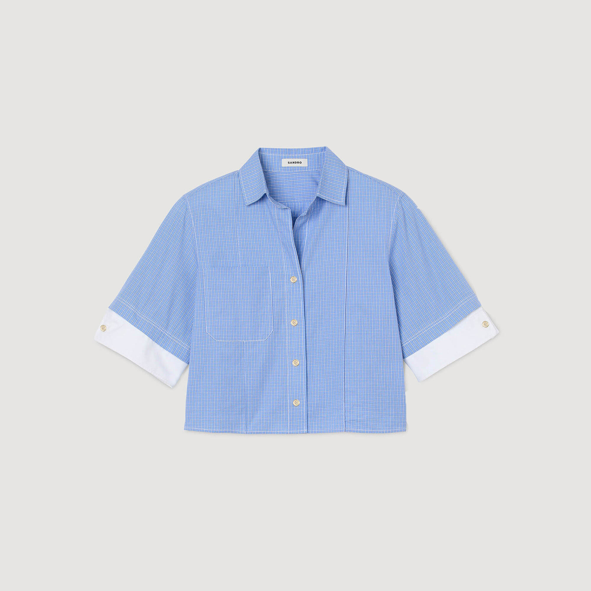 Oversized check shirt