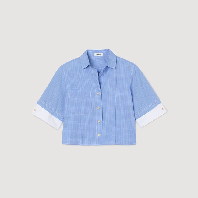 Oversized check shirt