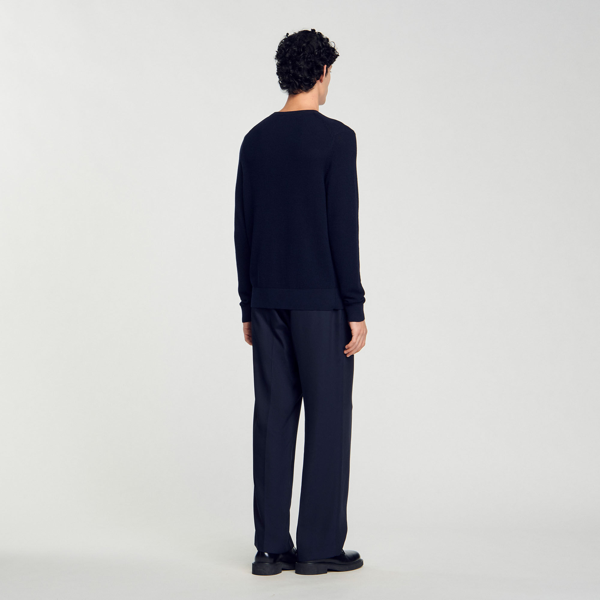 Textured knit jumper