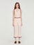 Crochet-look knit trousers