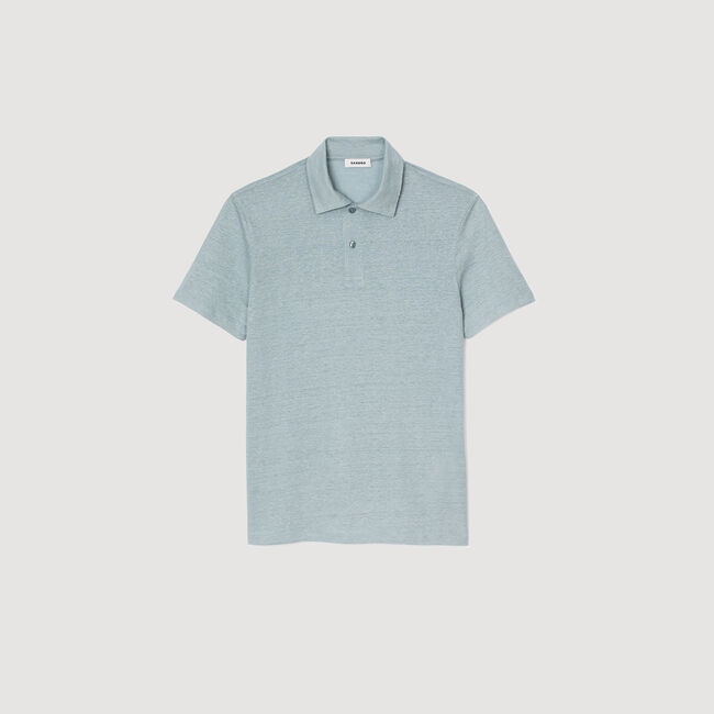 Linen polo shirt
