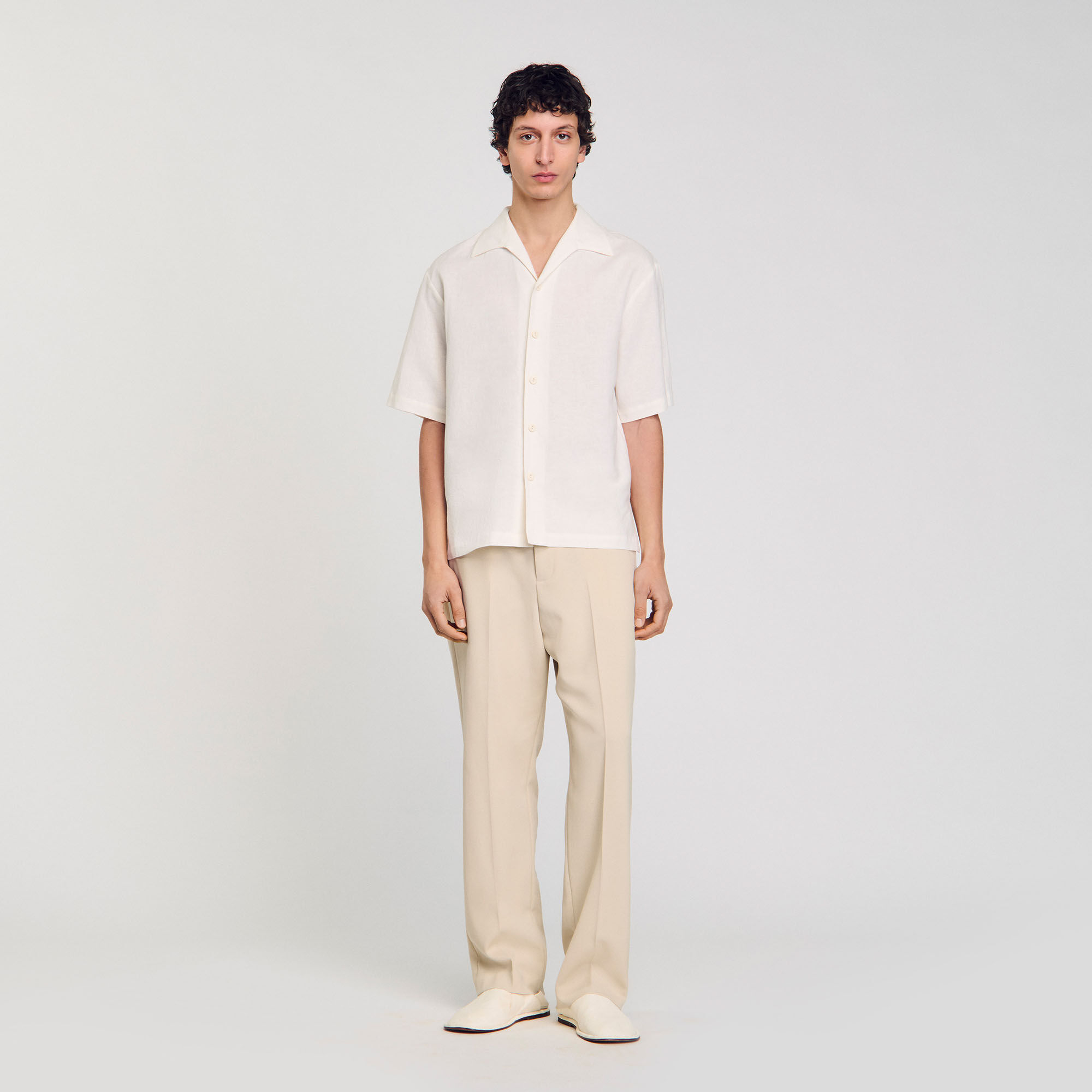 Cotton and linen shirt